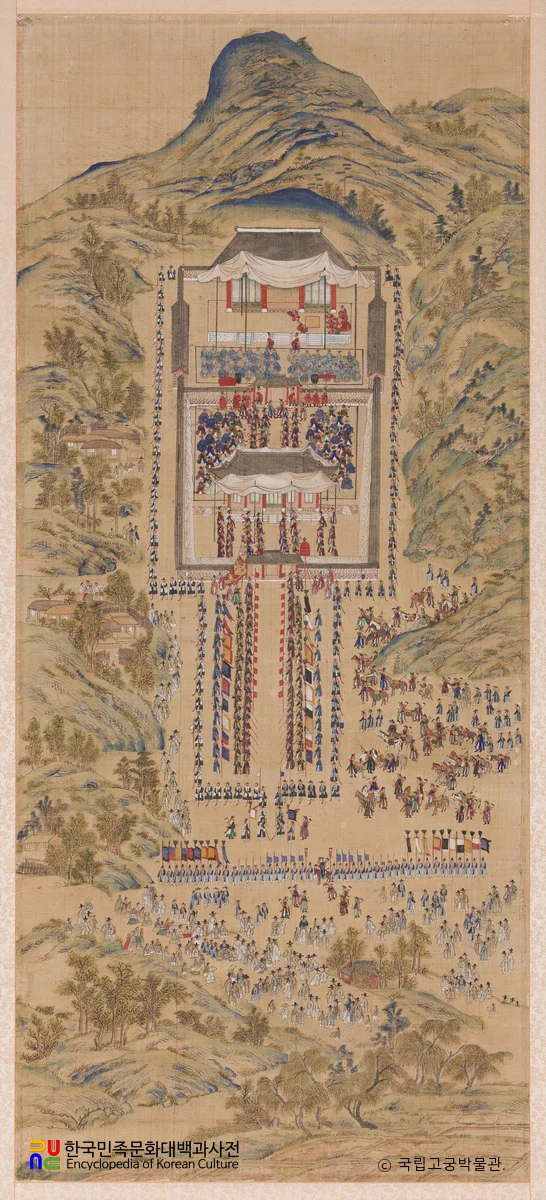 화성능행도 병풍 제8폭