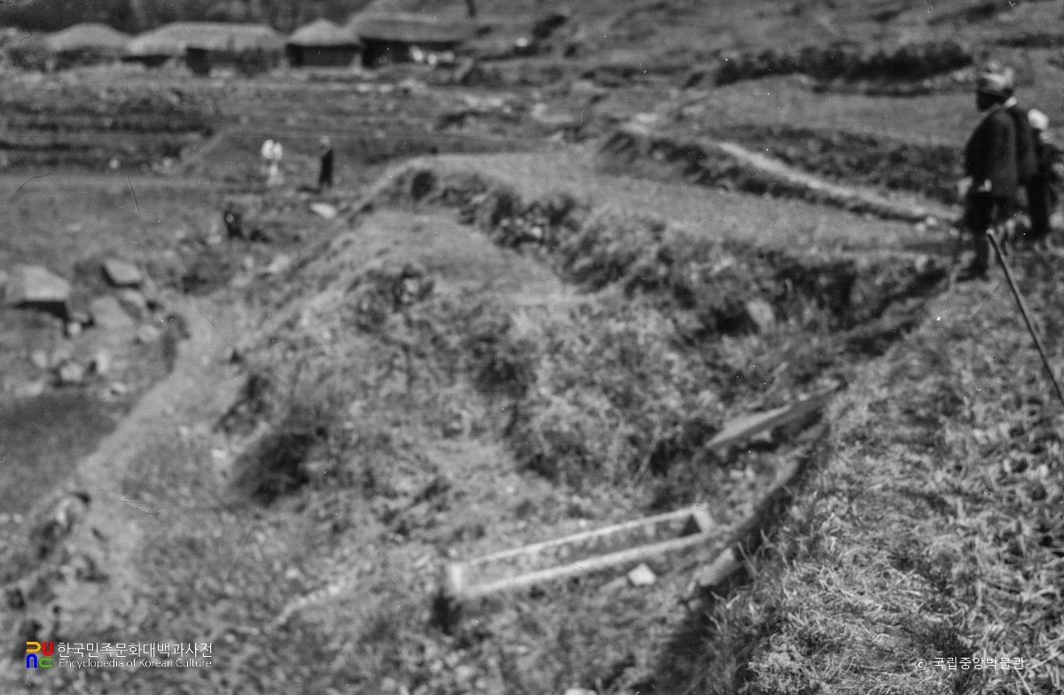 경주 남산 천룡사지 전경