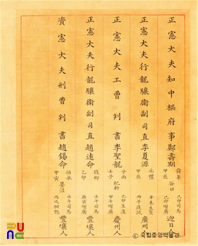기사경회첩 좌목
