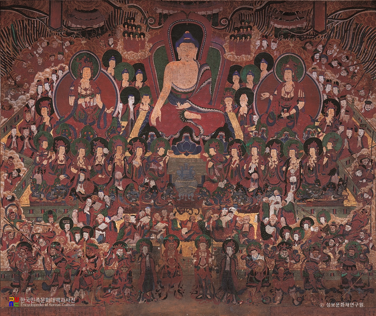 합천 해인사 국일암 구품도