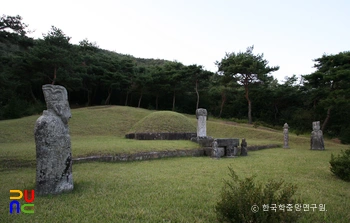 공주 이귀의 묘 정측면