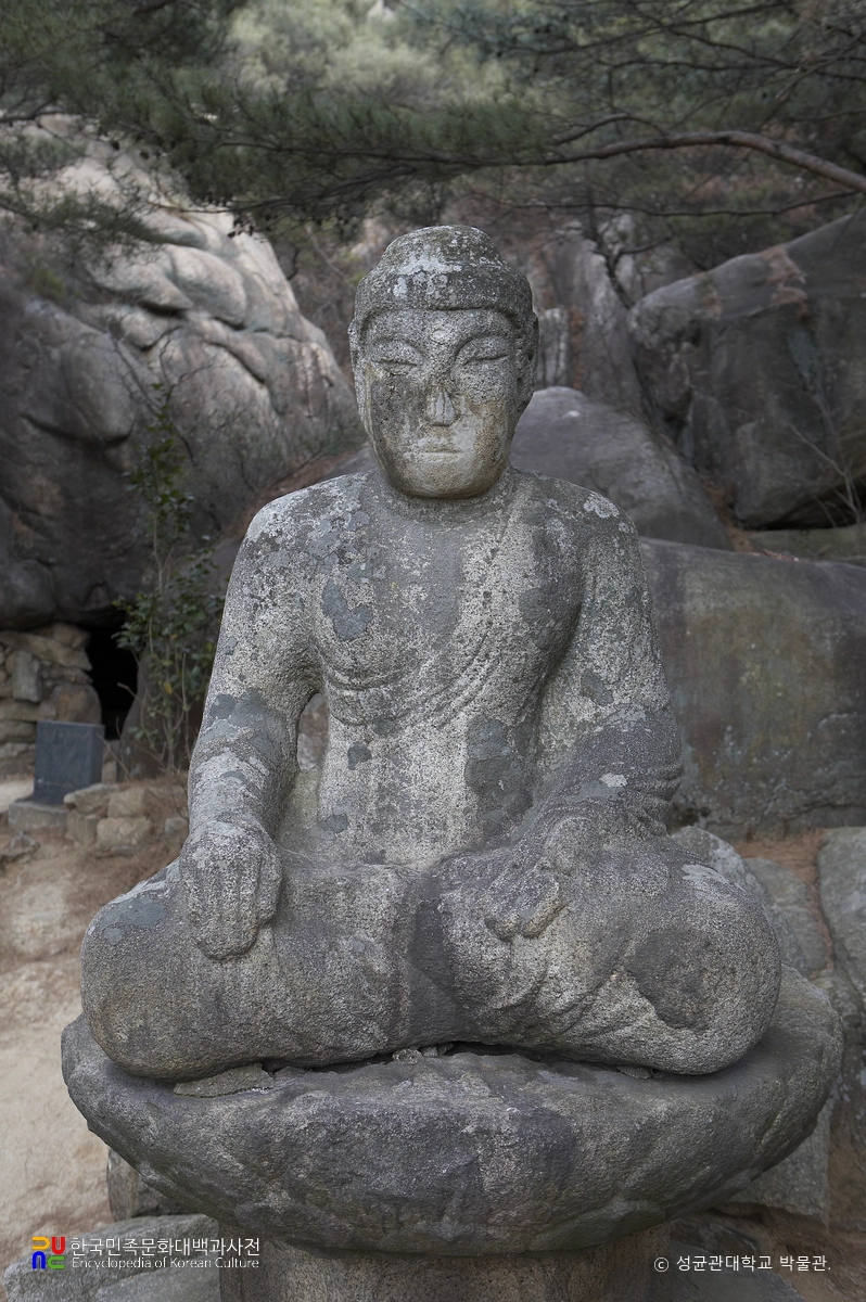 경주 남산 삼릉계 석조여래좌상