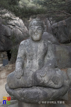 경주 남산 삼릉계 석조여래좌상