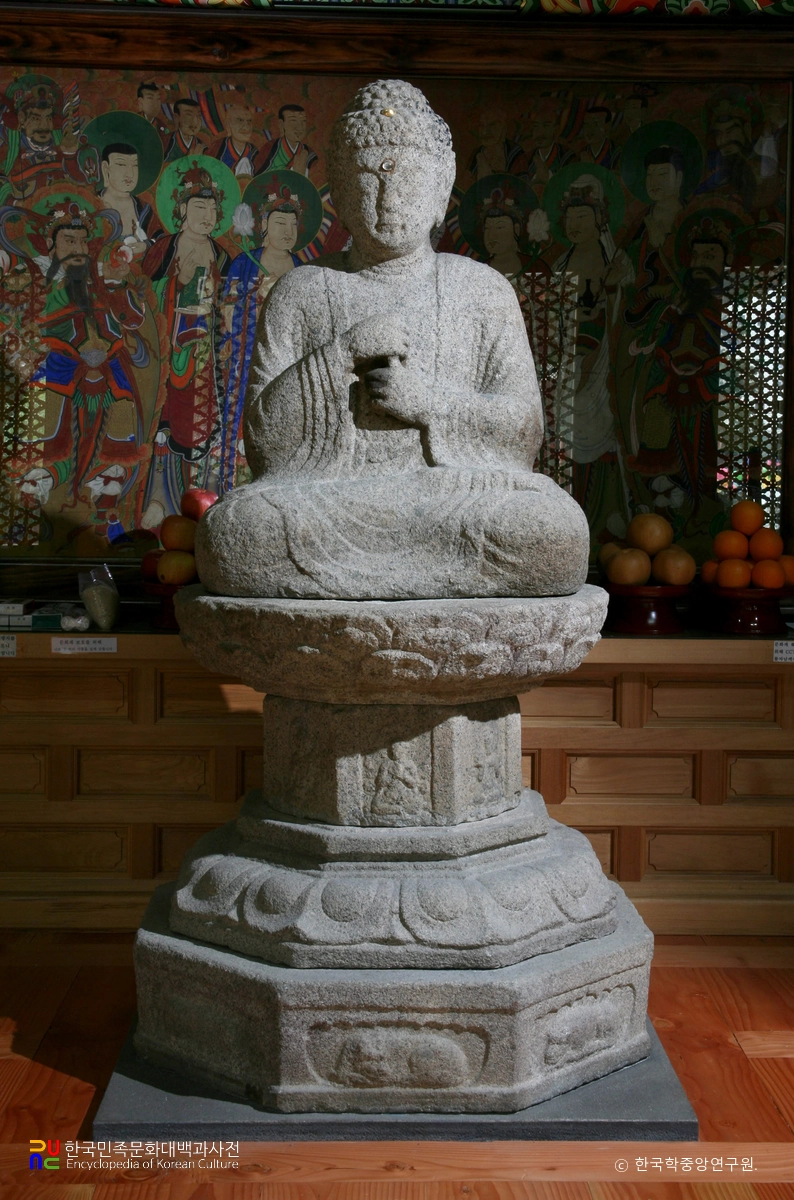 창원 불곡사 석조 비로자나불 좌상