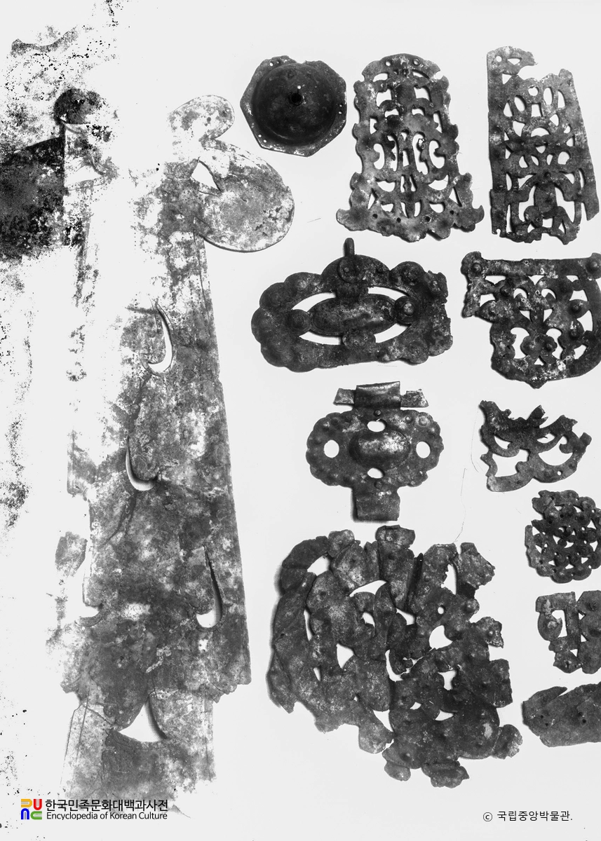 경주 분황사 모전석탑 사리장엄구 금동금구