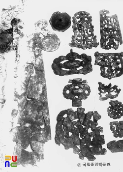 경주 분황사 모전석탑 사리장엄구 금동금구