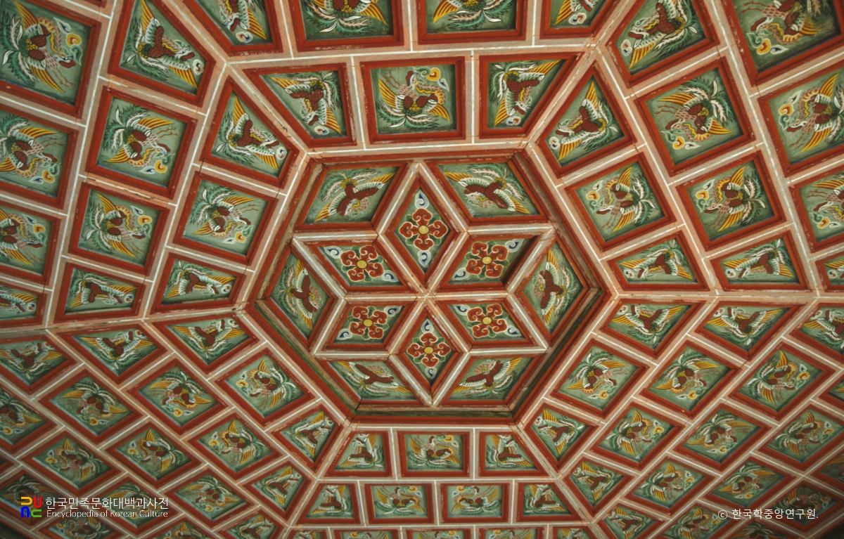 서울 경복궁 향원정 천정