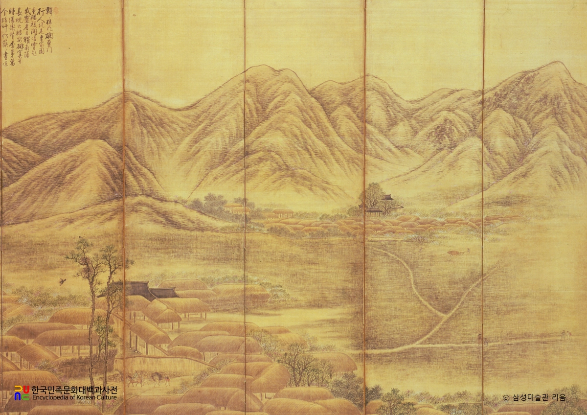 영광풍경 1∼5폭 / 안중식