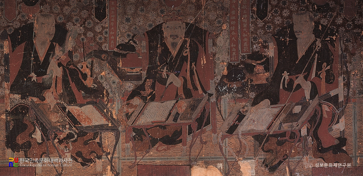 의성 대곡사 삼화상·조사 진영