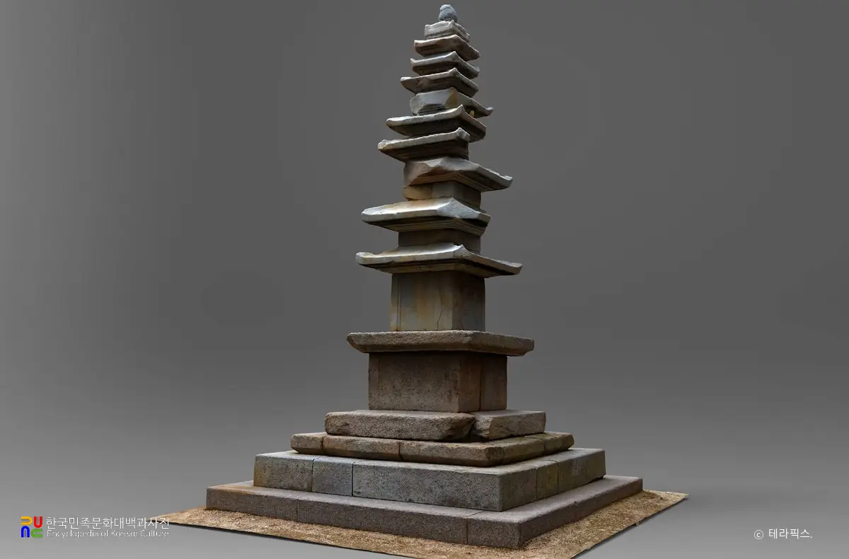 예산 향천사 구층석탑 북서면