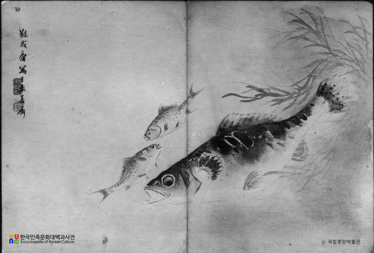 조영석필 궐어도