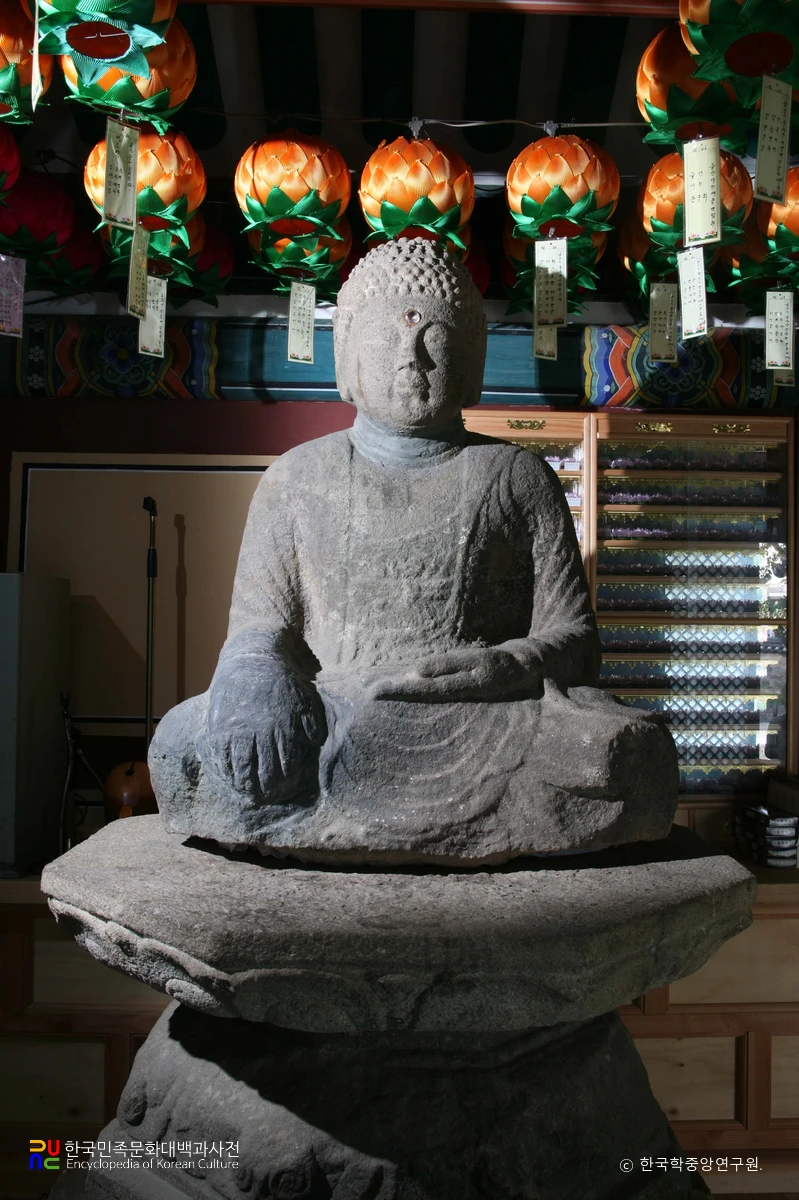 울산 간월사지 석조여래좌상