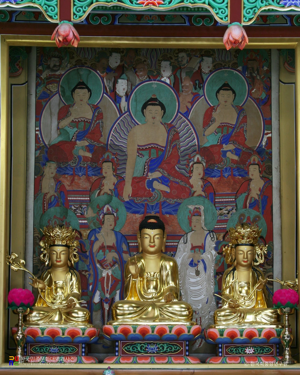 보은 법주사 복천암 삼세불도