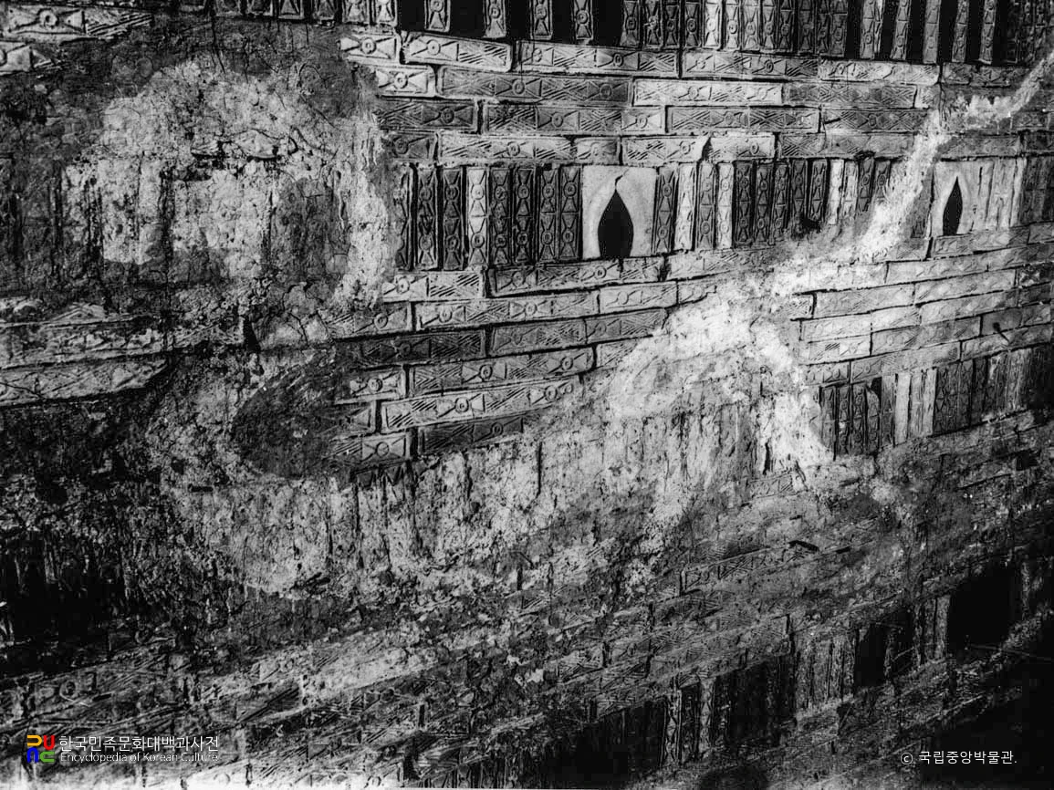 공주 송산리 6호분 서벽 백호