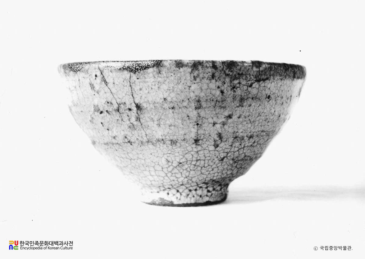 분청사기 귀얄문 완