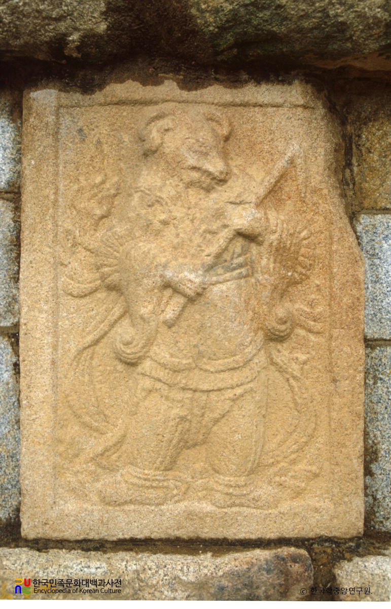 경주 능지탑지의 십이지신상 중 양상