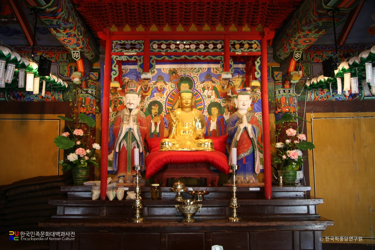 속초 신흥사 명부전 지장보살삼존상