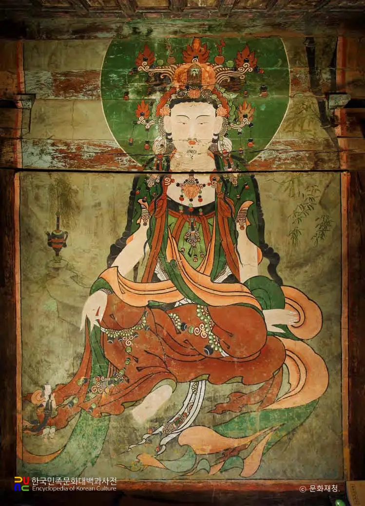 창녕 관룡사 대웅전 관음보살 벽화