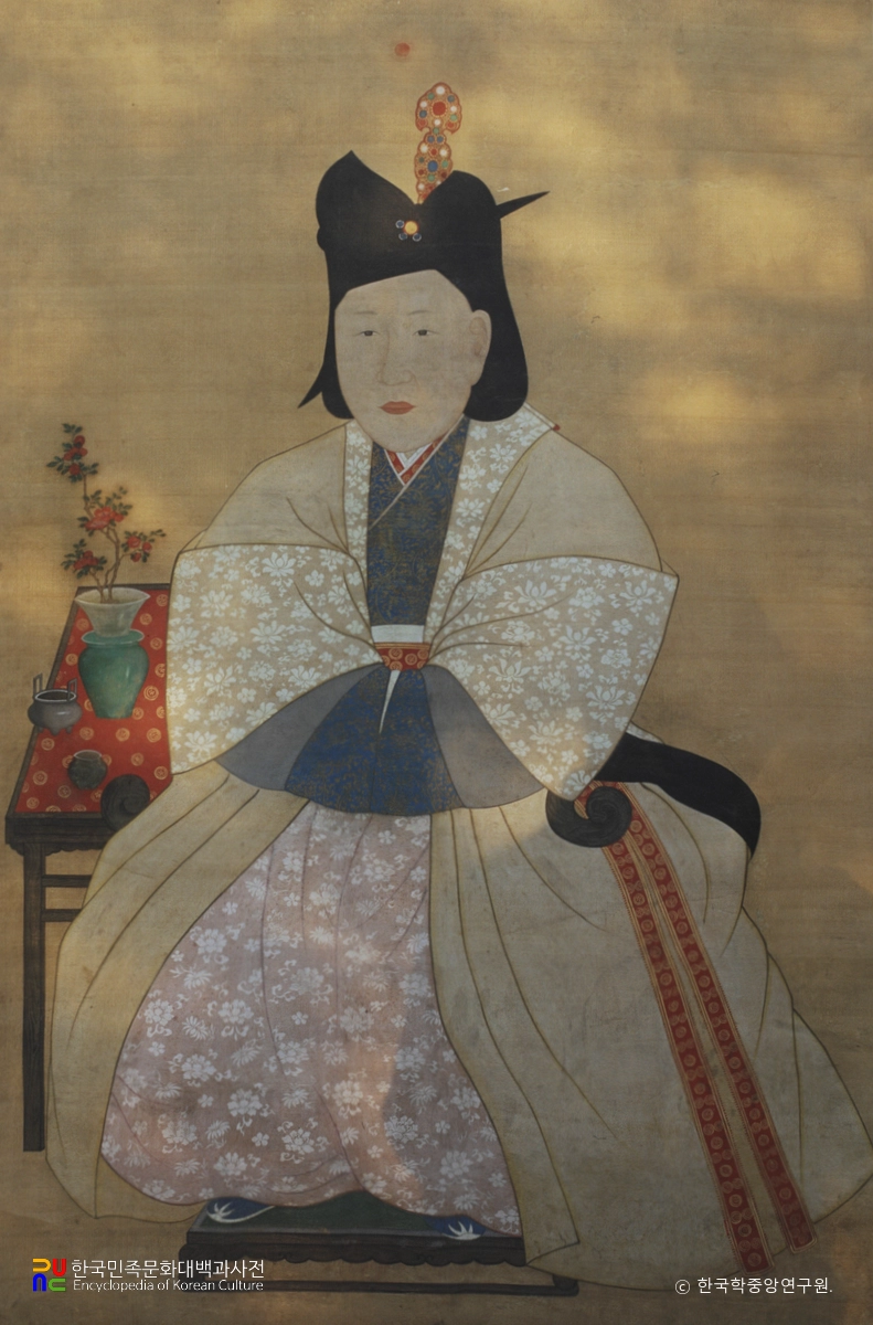 문효공과 정경부인 영정