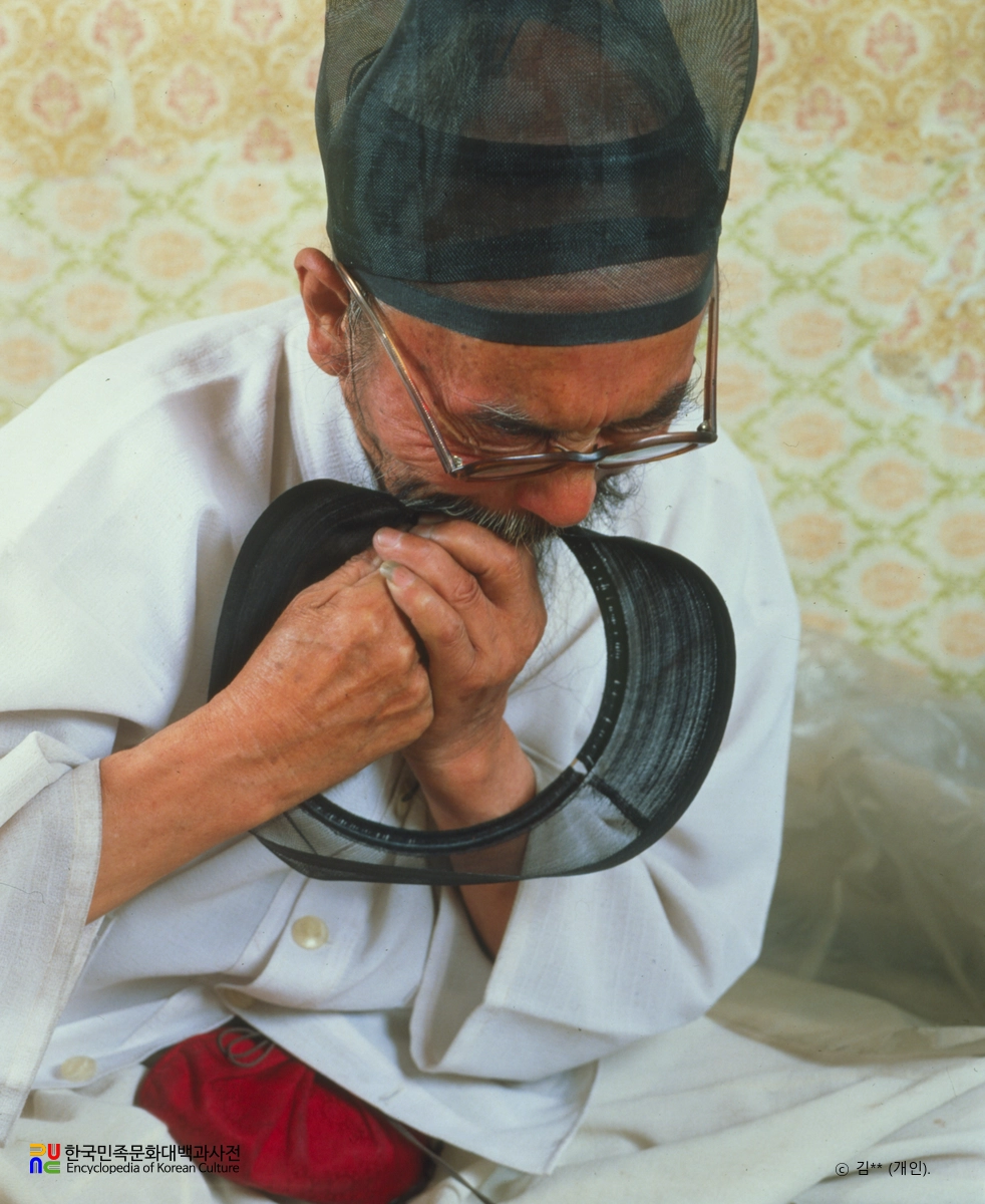 망건장 / 당줄꿰기