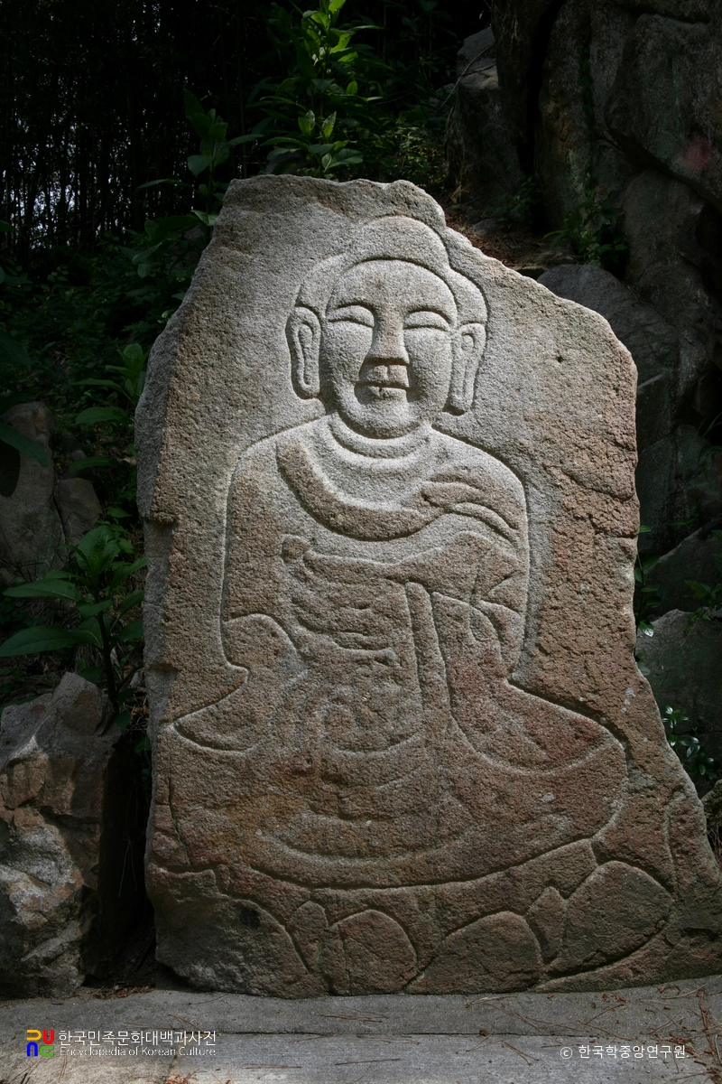 김제 문수사 마애여래좌상