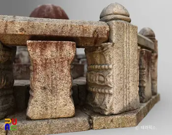 청주 영조 태실 우주석 측면