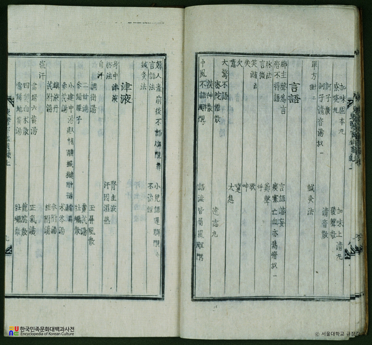 동의보감 / 목록