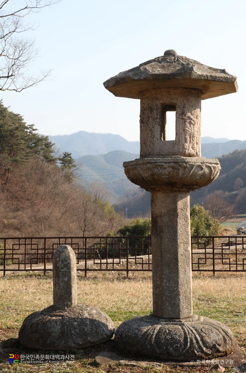 합천 백암리 석등