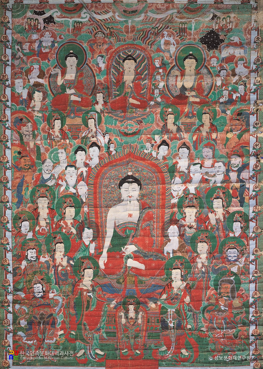 영주 부석사 오불회괘불탱