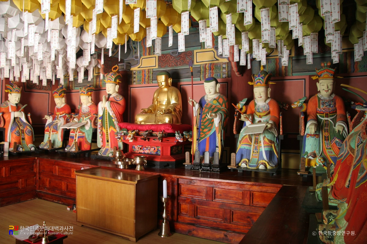 남해 용문사 목조지장시왕상