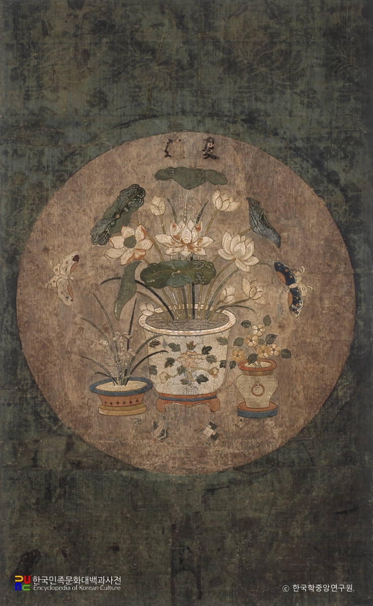 자수 사계분경도