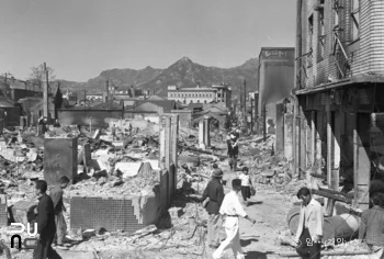 6·25 한국전쟁 / 명동 모습