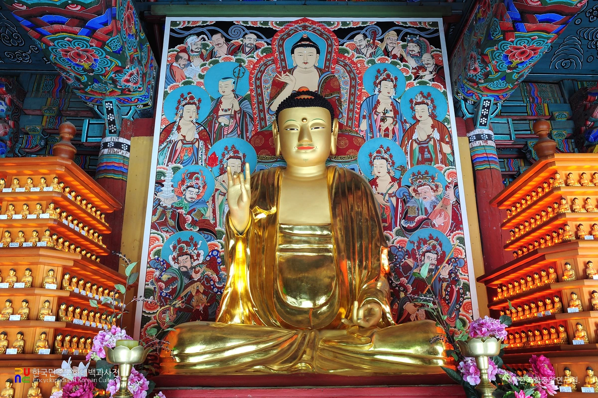 장성 백양사 극락보전 목조아미타여래좌상