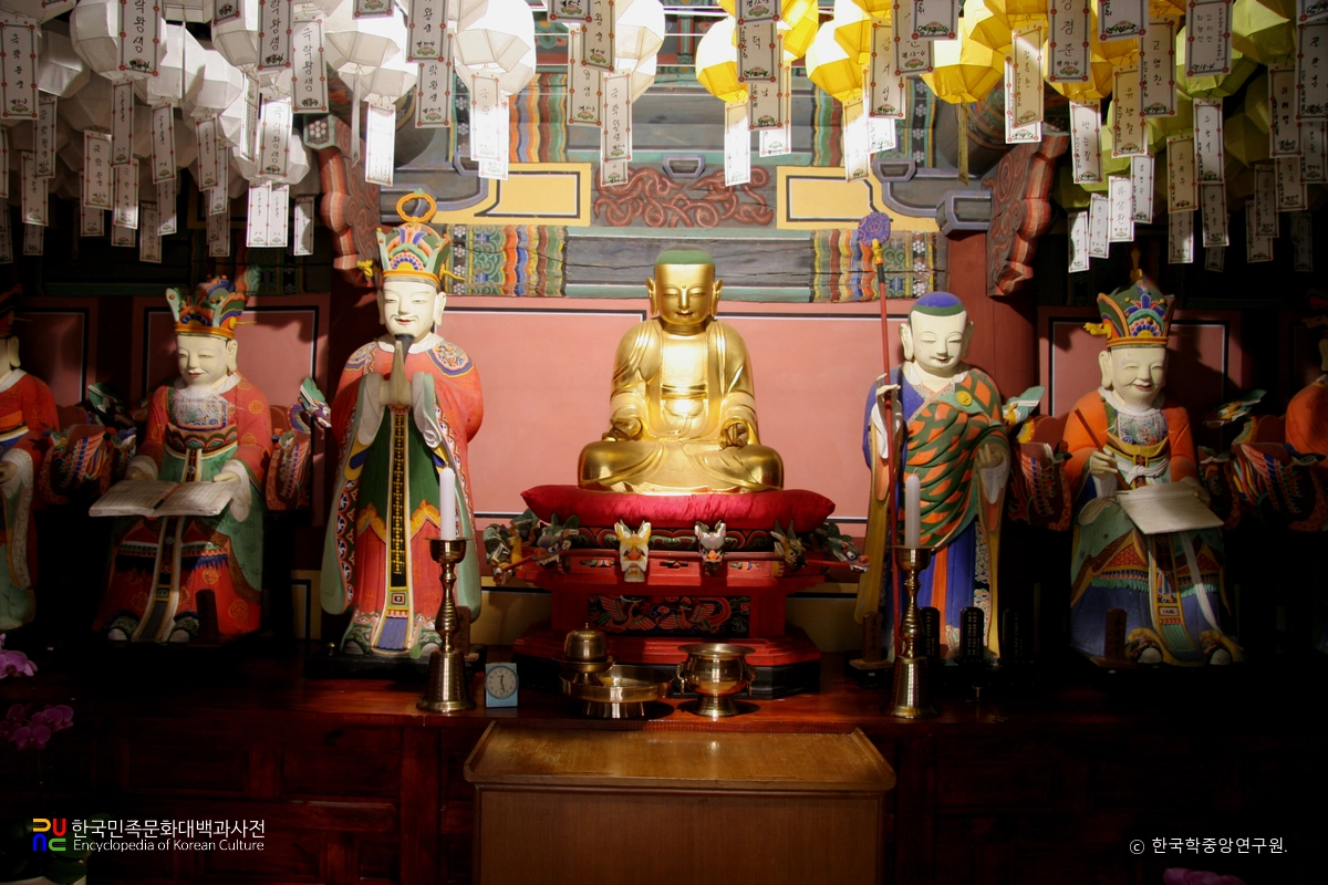 남해 용문사 목조 지장시왕상