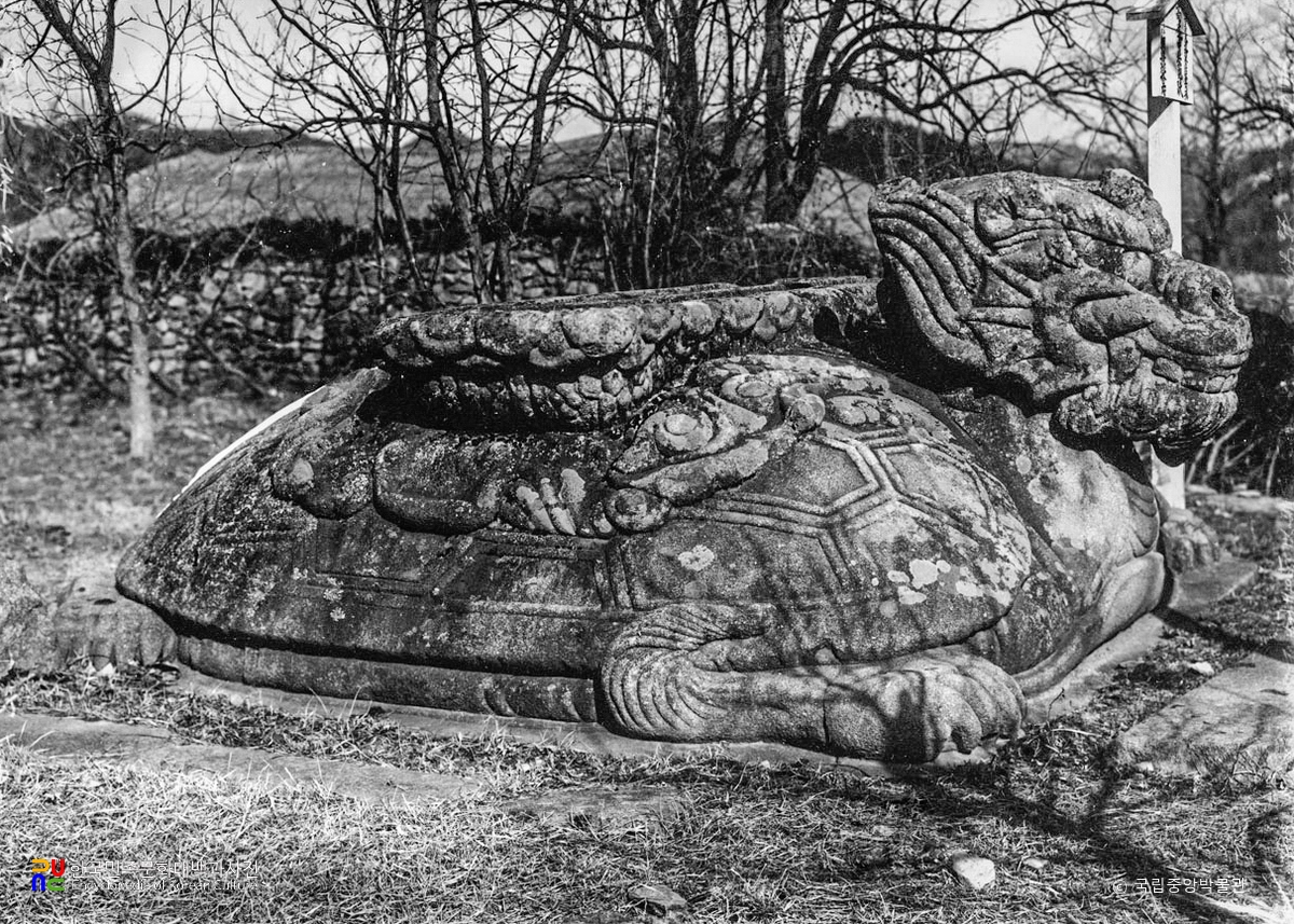 여주 고달사지 원종대사탑비 귀부 정측면