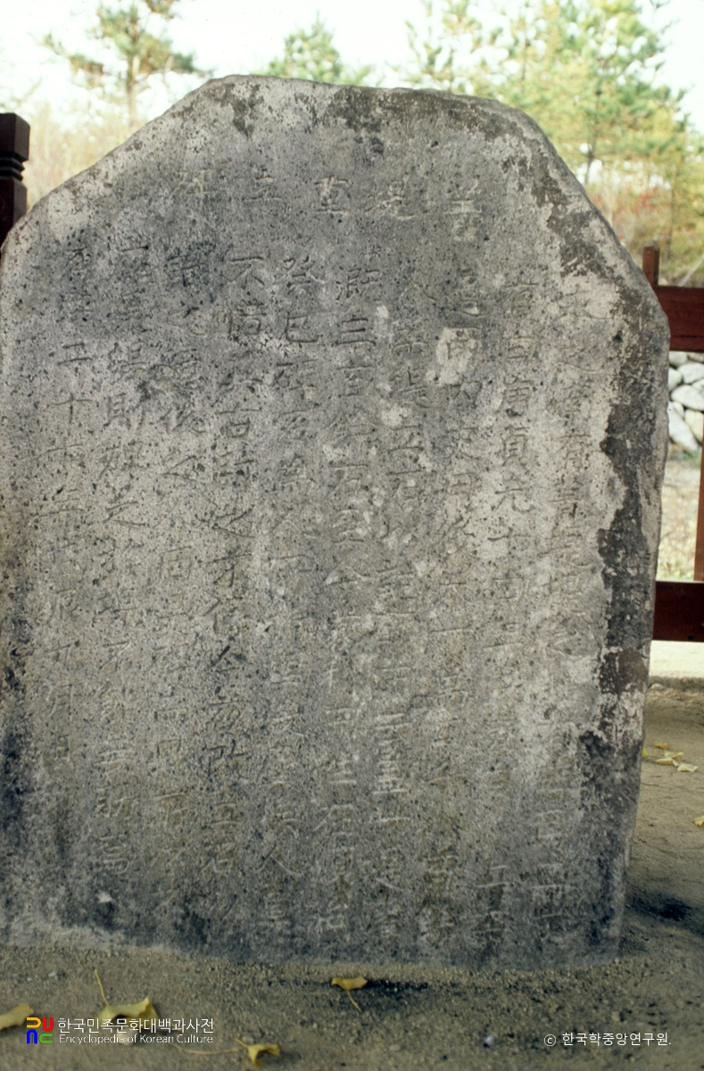 영천 청제중립비 정면