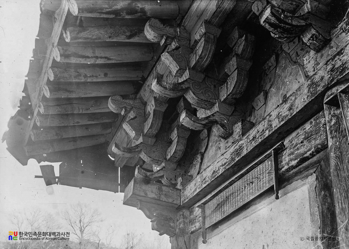 양산 통도사 약사전 처마