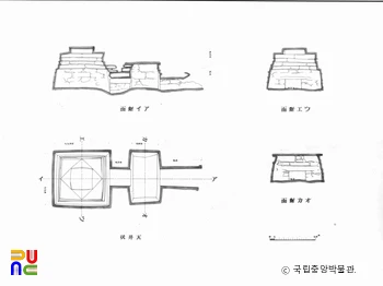 평안남도 순천 검산동 제1호분 실측도