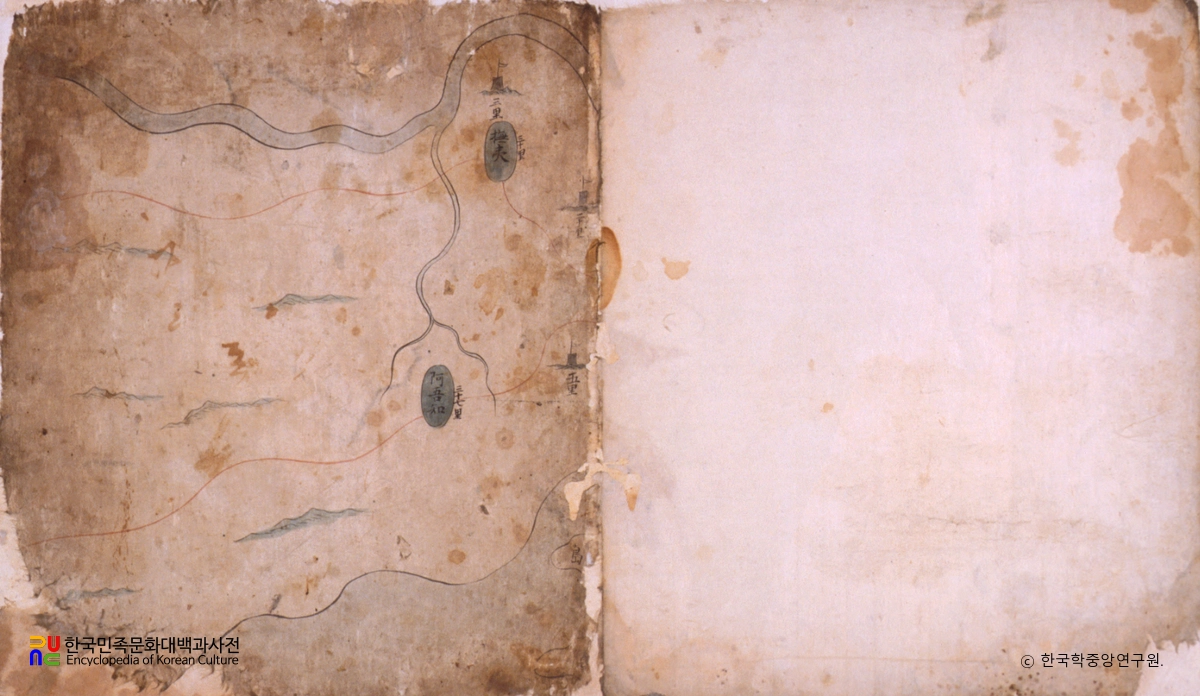 유성룡 종가 유물 중 유성룡 유물 - 동국지도 서애선생 수택본