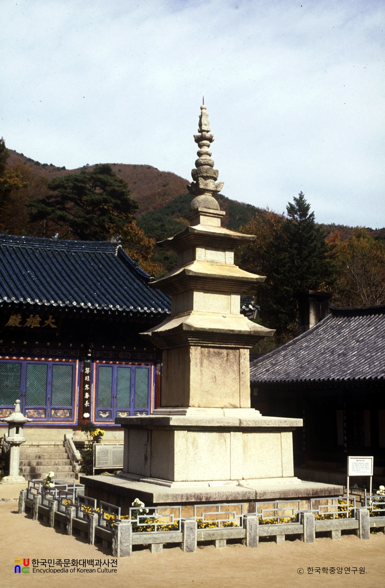 울주 석남사 삼층석탑 정측면