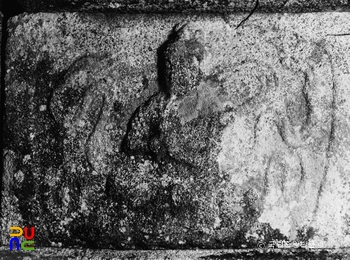 구례 화엄사 사사자 삼층석탑 우측 하부 기단의 천인상