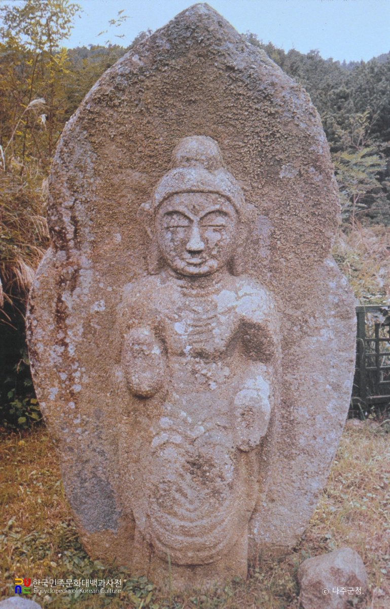 나주 만봉리 석조 여래 입상