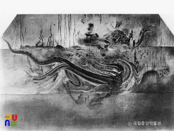 평안남도 강서 강서대묘 현실 동벽 청룡