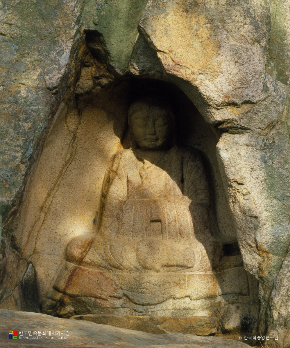 경주 남산 불곡 마애여래좌상