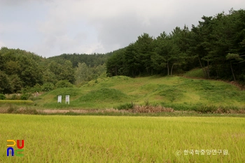 의령 운곡리 고분군 전경