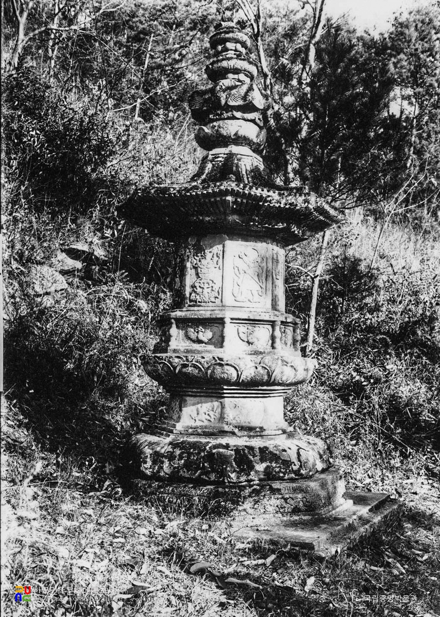 구례 연곡사 북 승탑 우측면