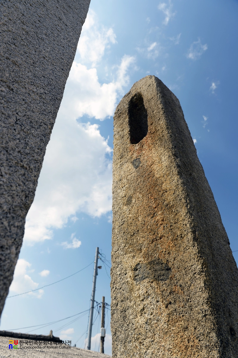 원주 봉산동 당간지주 간구