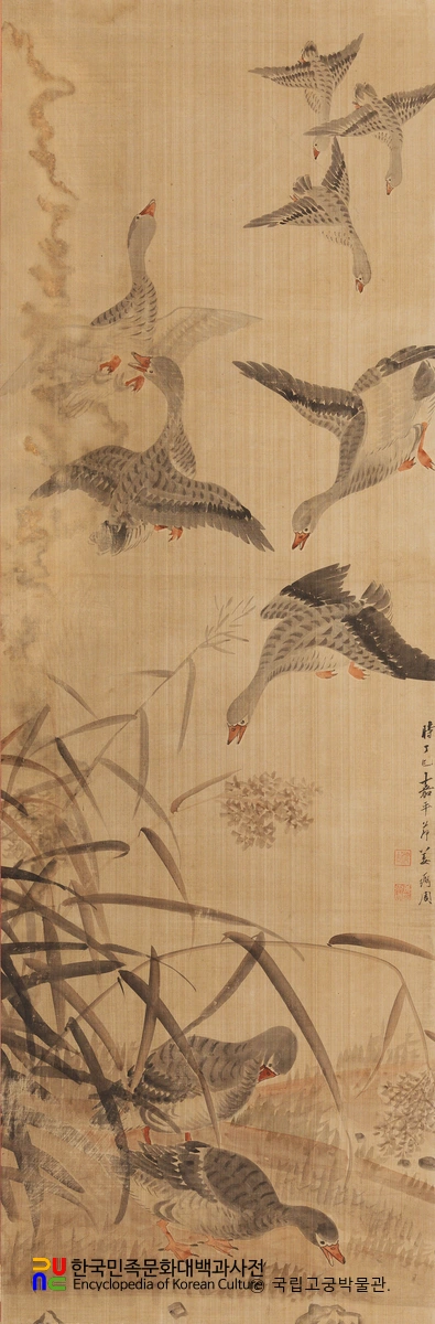 노안도 가리개 제2폭