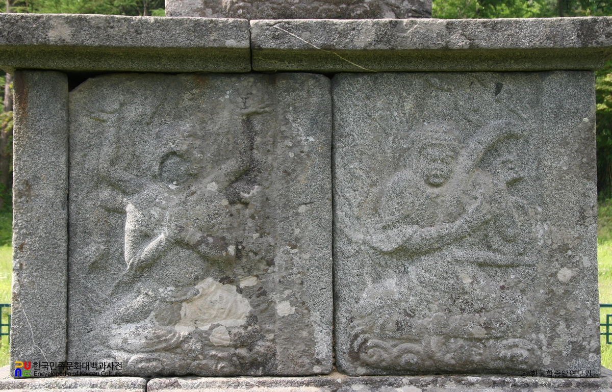 양양 진전사지 삼층석탑 팔부중