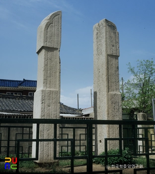 경주 삼랑사지 당간슬롯 감독 정측면